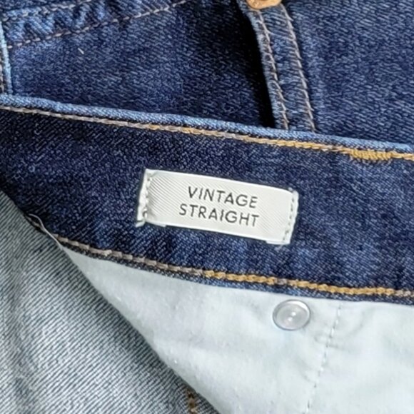 J. Crew High Rise Vintage Straight Blue Jeans - 12 - Picture 6 of 13